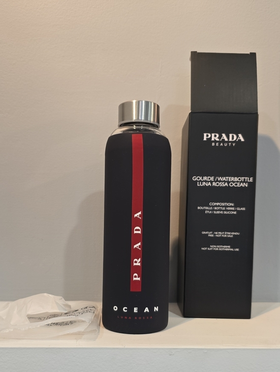 Prada Other - Prada Glass Water Bottle (Prada Beauty Ocean)